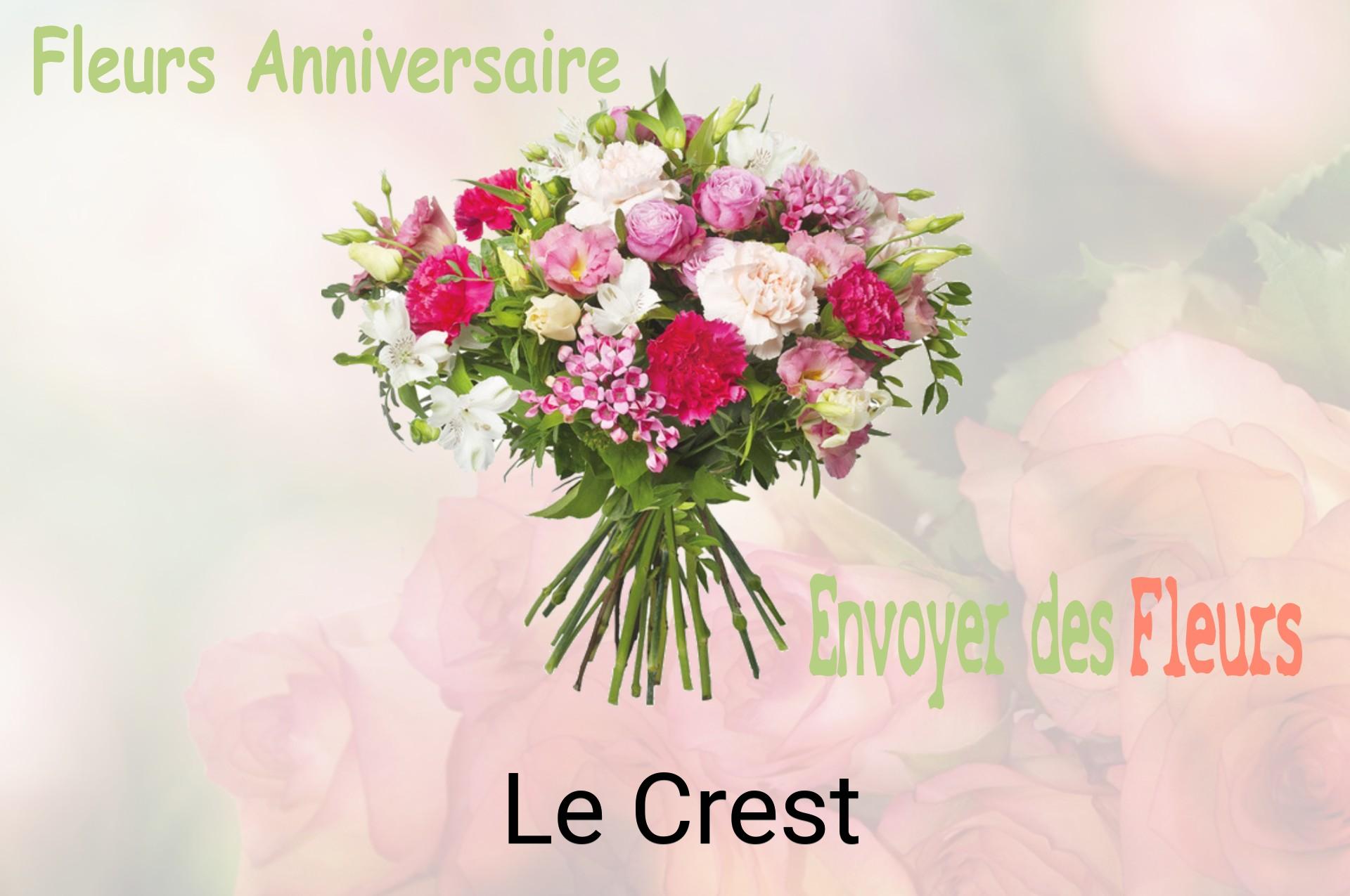 Bouquet de fleurs d’anniversaire livré à Le Crest